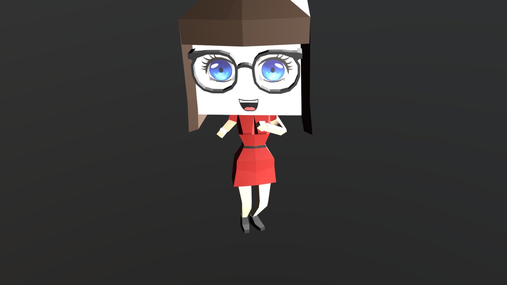 Low Poly Character - Dancing Jess