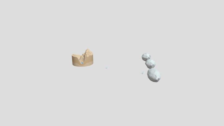 Low Poly Landscape 3D Model