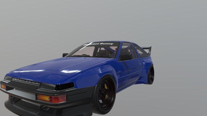 1985 pandem Toyota Sprinter Trueno 3D Model