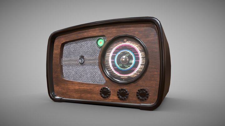 VEF M557 radio 3D Model