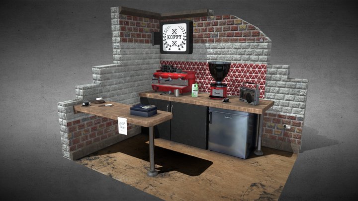 Coffee Corner 3D Model