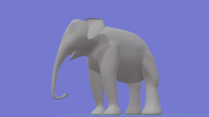 Elephant 3D Model