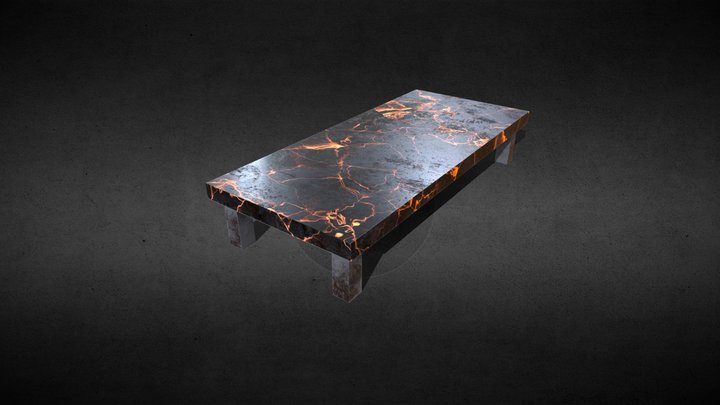 Marble Coffee Table 3D Model