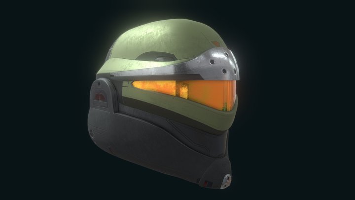 Helmet from Halo Infinite 3D Model