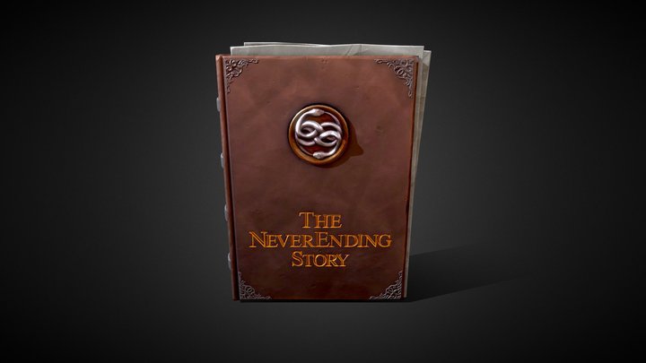 Stylized "Neverding Ending Story" Book 3D Model