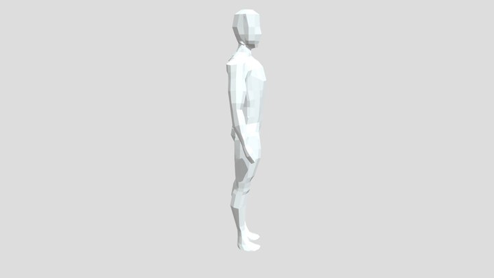 Low poly Man 3D Model