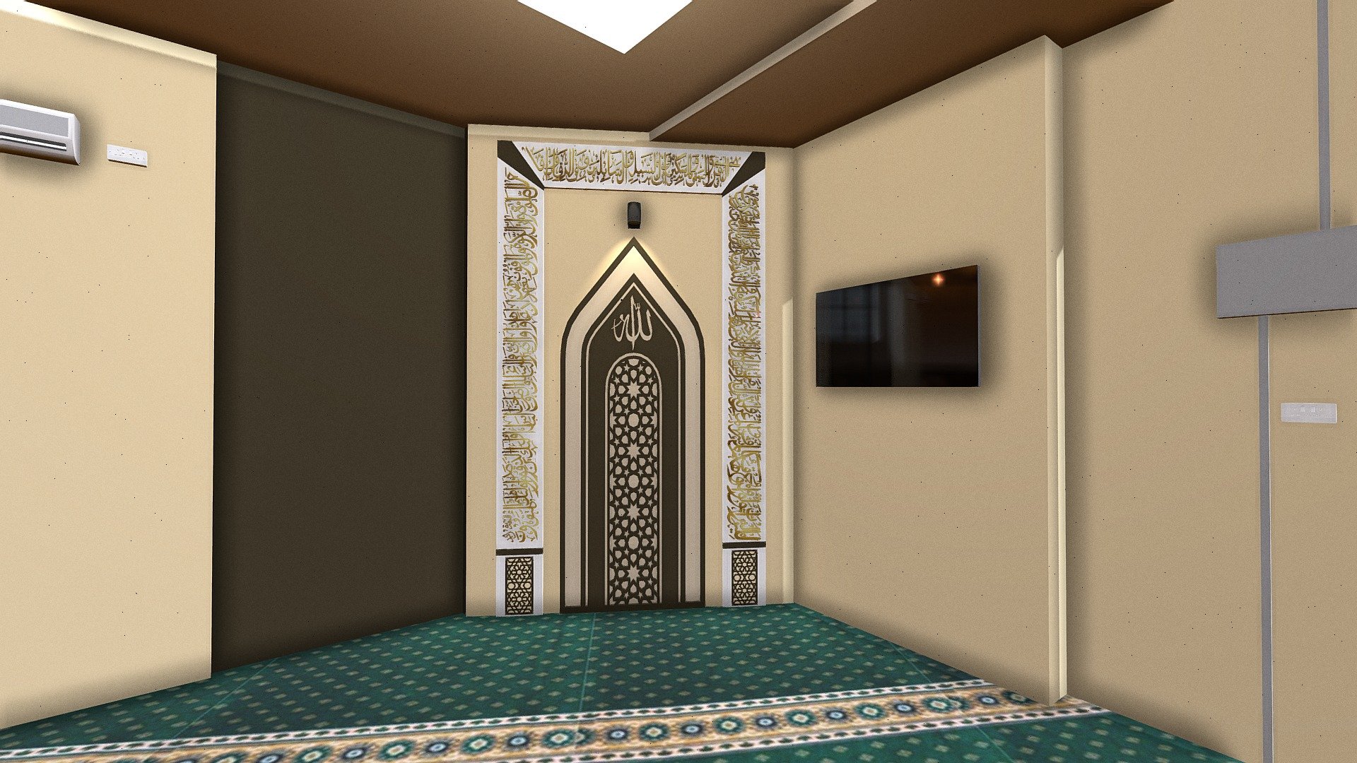 SURAU AL HIJRAH PANGSAPURI SRI HARMONIS [A7-DC] - 3D model by Designer