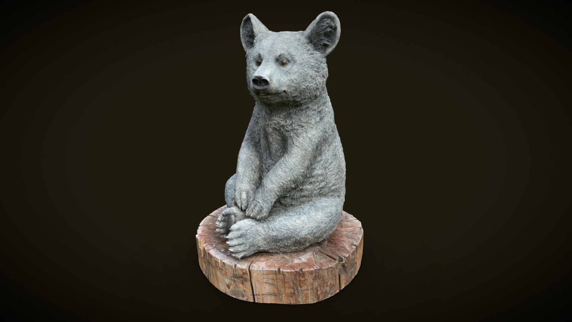 Bear Garden Statue. RealityScan, Raw Scan - Download Free 3D Model By ...