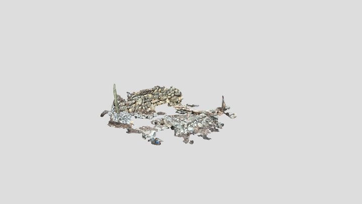 North Salem Stone Culvert, Wall F 2 3D Model