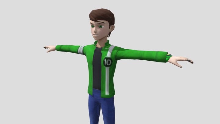 ben 10 alien force 3D model rigged