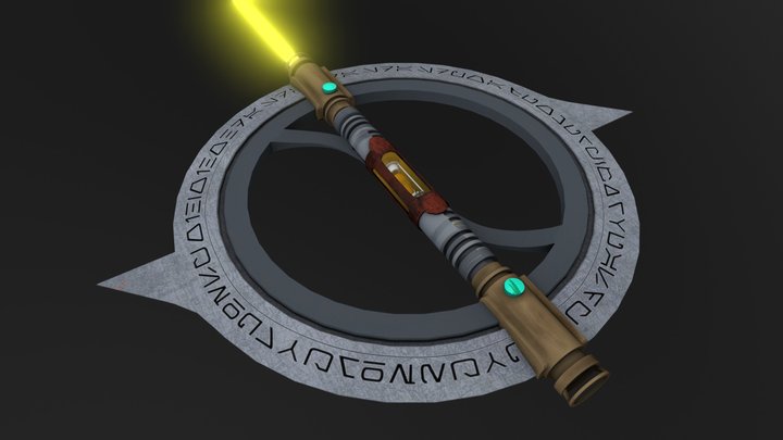 Jedi Guard Lightsaber 3D Model
