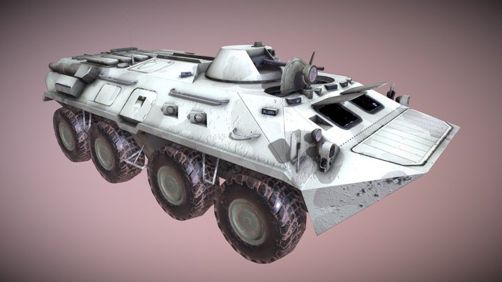 BTR80 APC 3D Model