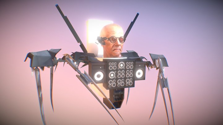 scientist toilet mech 3D Model
