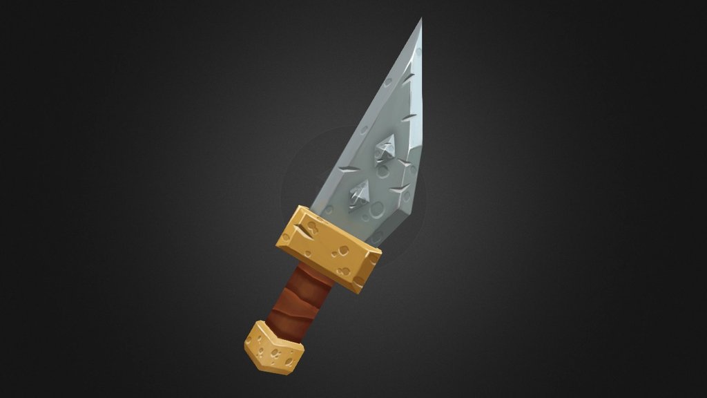 Hand painted dagger - Download Free 3D model by pipclank [2046fee ...