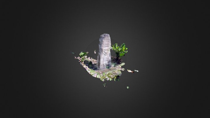 Estela 11 (Ruinas de Yaxhá, Guatemala) 3D Model