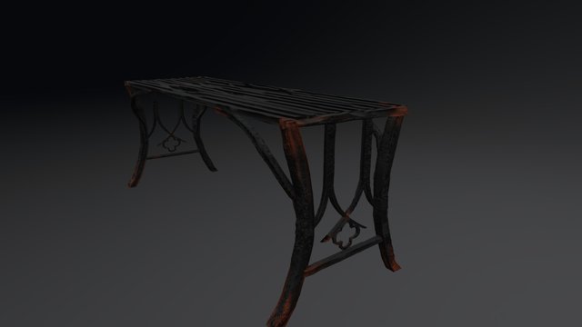 Gothic Table 3D Model