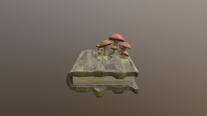 Bark Book 3D Model