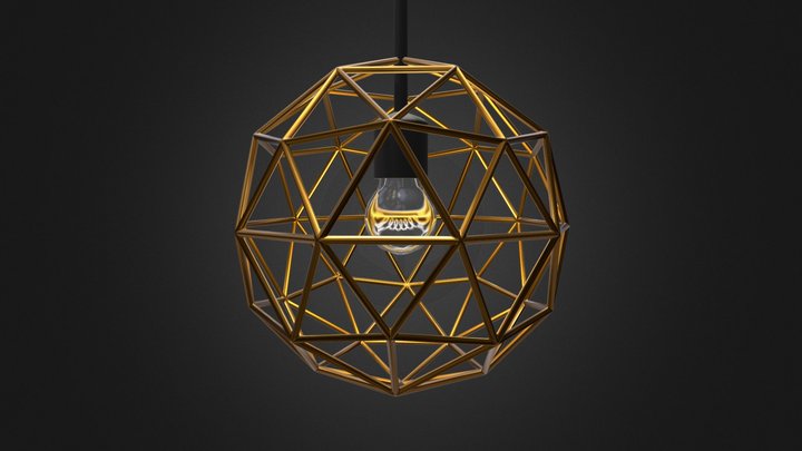 stylish ceiling lamp – Free 3D Model STL