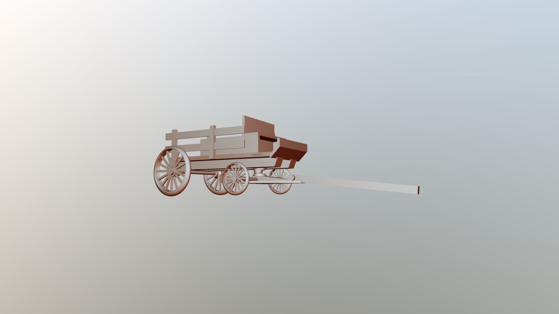 3D model big cart 1 - This is a 3D model of the big cart 1. The 3D model is about a drone flying in the sky.