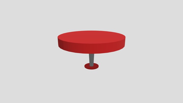 Stylish Circular Table 3D Model