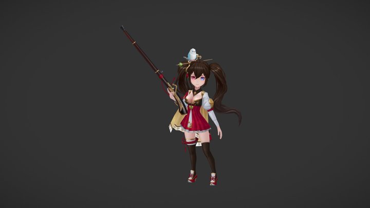 Ruri - Sknights (imitate) 3D Model