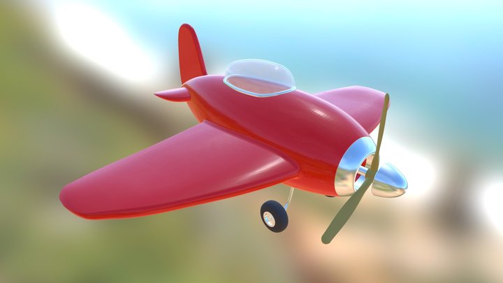 Toy Plane 3D Model