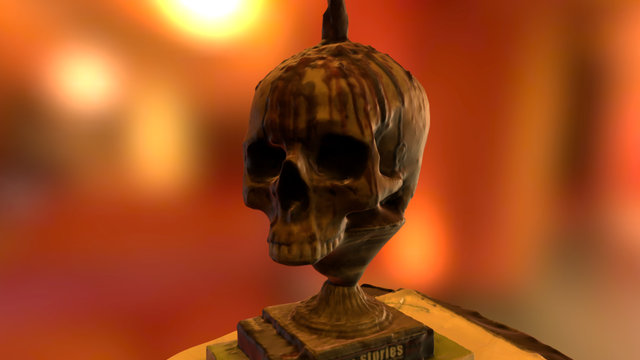 Human skull 3D scan 3D Model