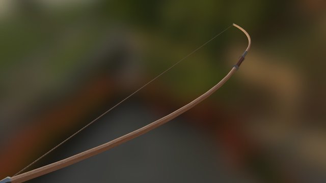 Wood Bow 3D Model