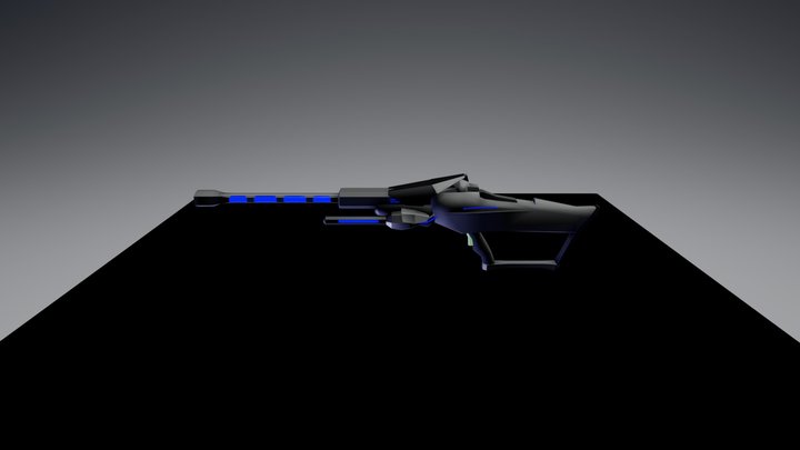 Energy Sniper Rifle 3D Model