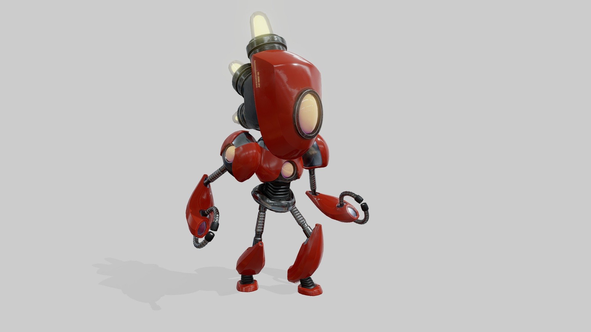 Sentry Robot | Space Shooter - 3D model by Michail Velissaris ...