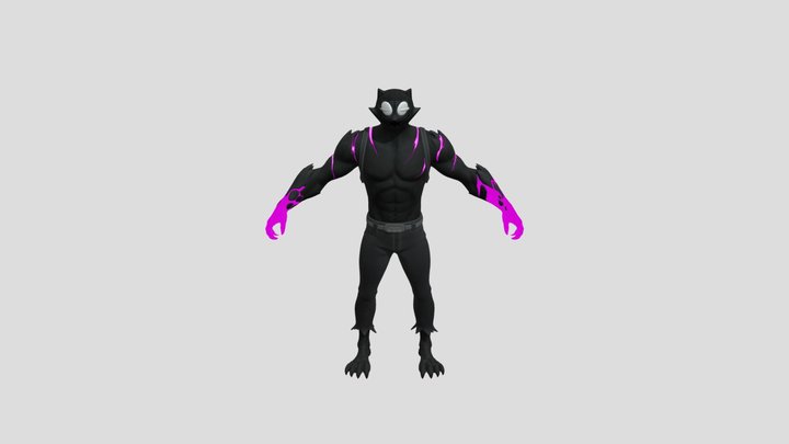 Phantom Meowscles - Fortnite Skin 3D Model