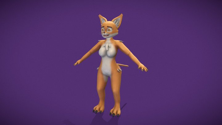 Cat Girl | Ready-to-Use | VRChat Compatible 3D Model