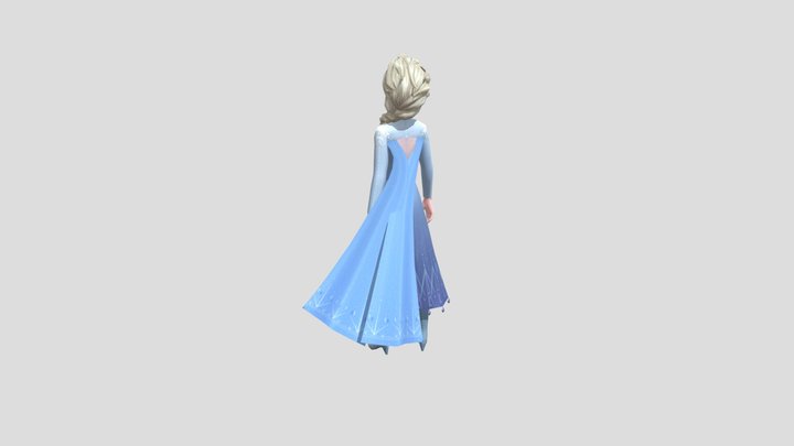 Elsa Frozen 3D Model
