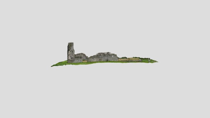 St. Finian's Medieval Church. 3D Model