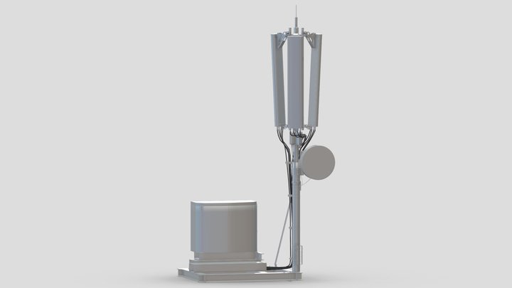 Telecommunication Tower 07 3D Model