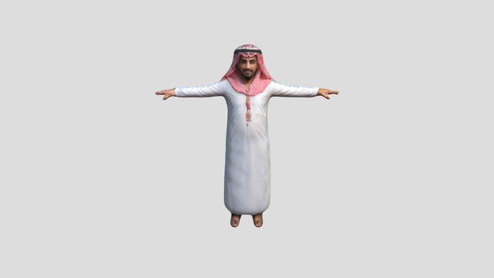 Arab_man_sale_at_mark_1129163447_refine 3D Model