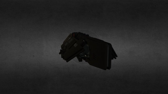 Starmade Ship: Vulture Frigate 3D Model