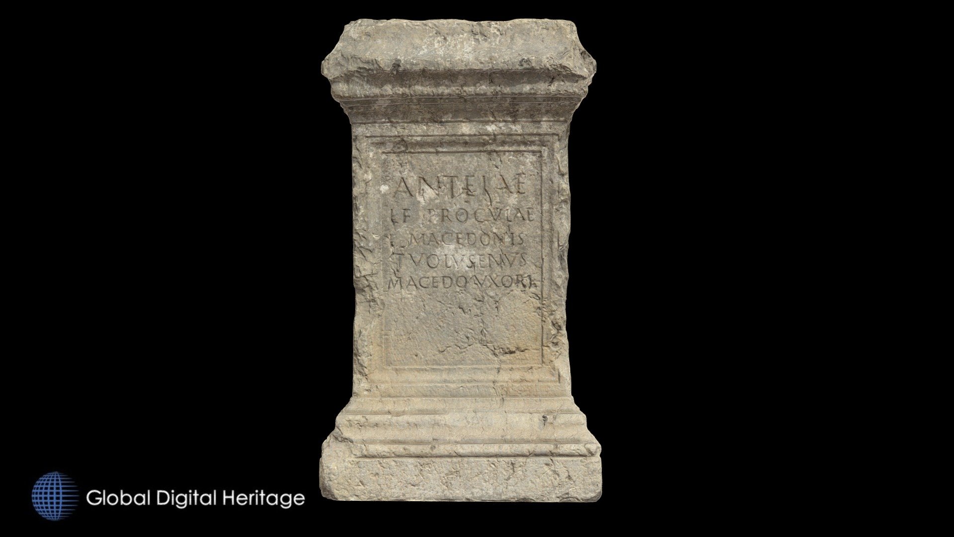 Funerary Plinth in Travertine Stone - Download Free 3D model by Global ...