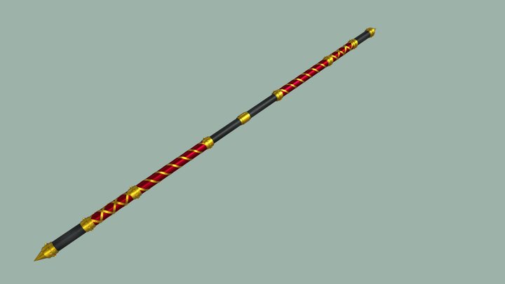 Monk staff 3D Model