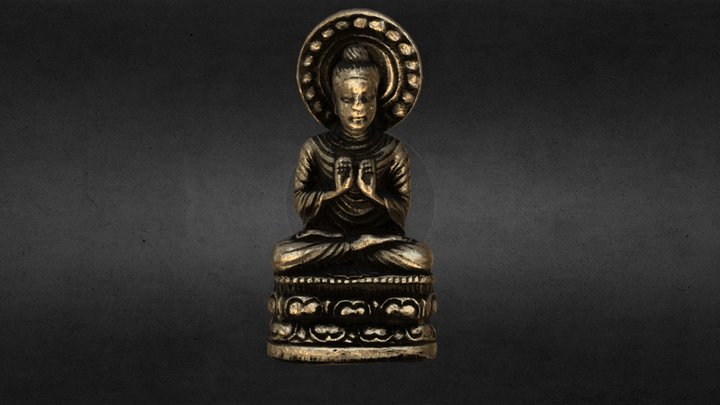 Buddha photogrammetry - materials remake 3D Model
