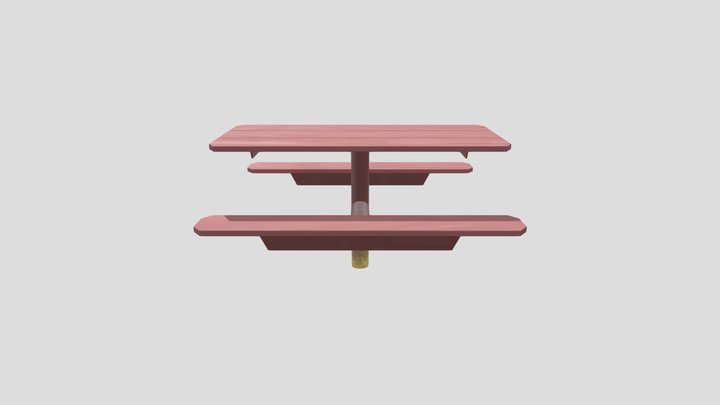 Picnic Table 3D Model