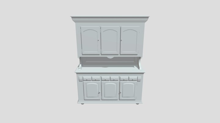 Antique Hutch 3D Model