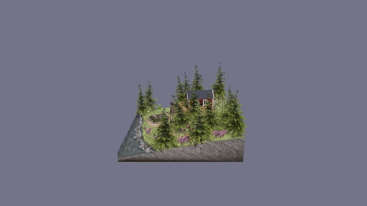 DAE Diorama - Eco House 3D Model