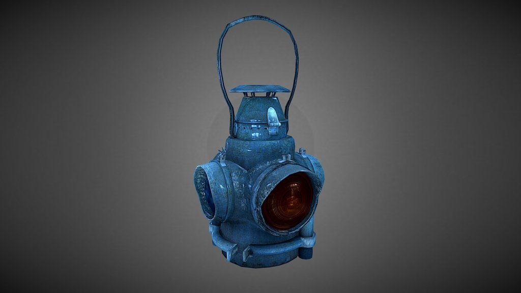 Oil Lantern Lowpoly