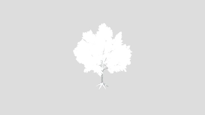 Callery Tree Low Poly – Modèle 3D gratuit STL
