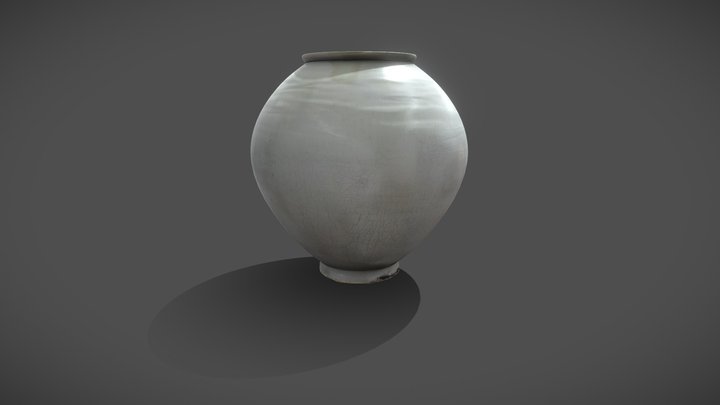 Korean cultural heritage_027_백자 달항아리 3D Model