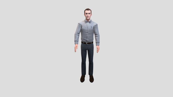 Waving02 3D Model
