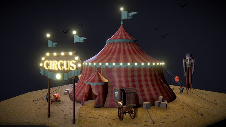 Monster Circus 3D Model