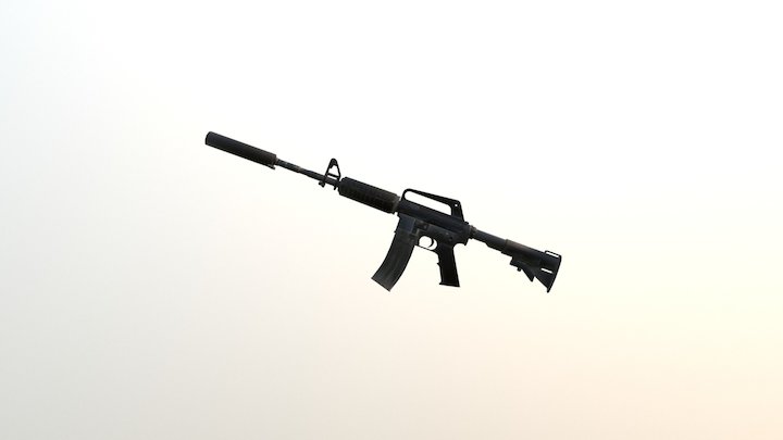M4A1-S 3D Model