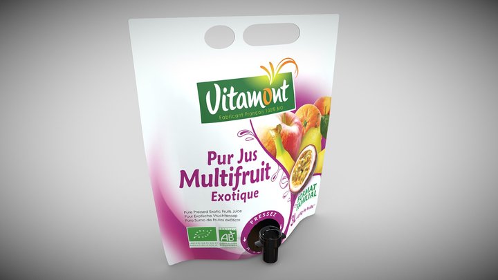 Jus Multifruits Vitamont 3D Model